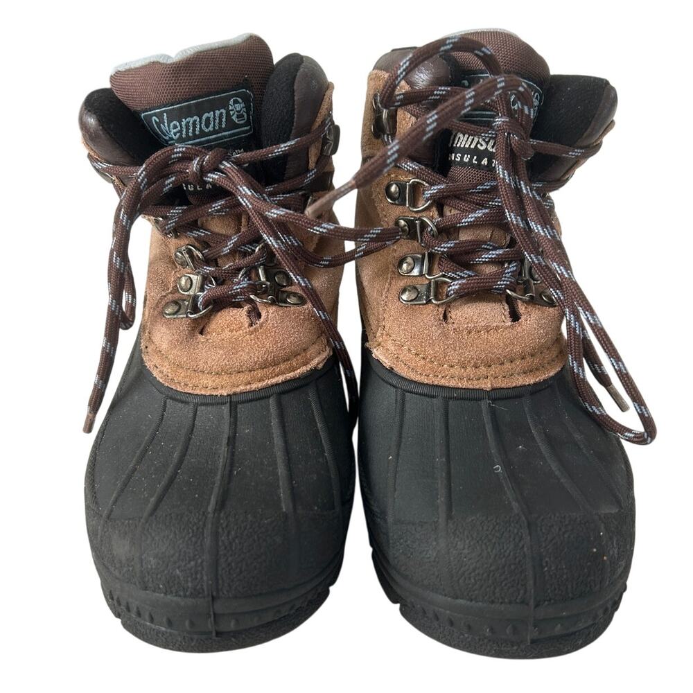 COLEMAN Snow Boots Women's Glacier Thinsulate Suede Brown Lace Up Size 6